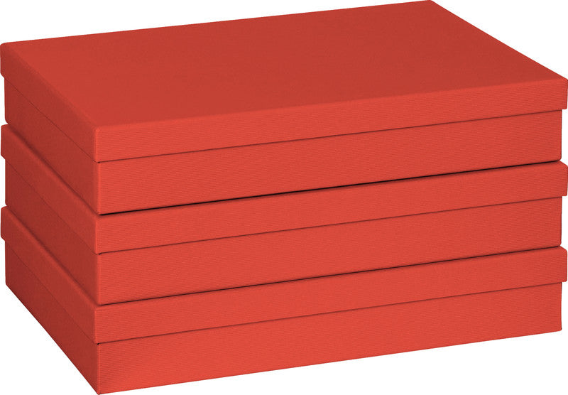 Stewo Geschenkbox – Neutral – mit Strukturprägung, FSC-zertifiziert, recyclingfähig – 330 × 60 × 240 mm