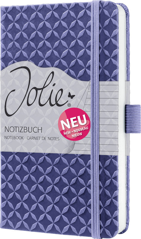 Sigel Notizbuch A6, liniert, Fadenheftung, 174 Seiten, perforiert, 80 g/m² – dunkelviolett