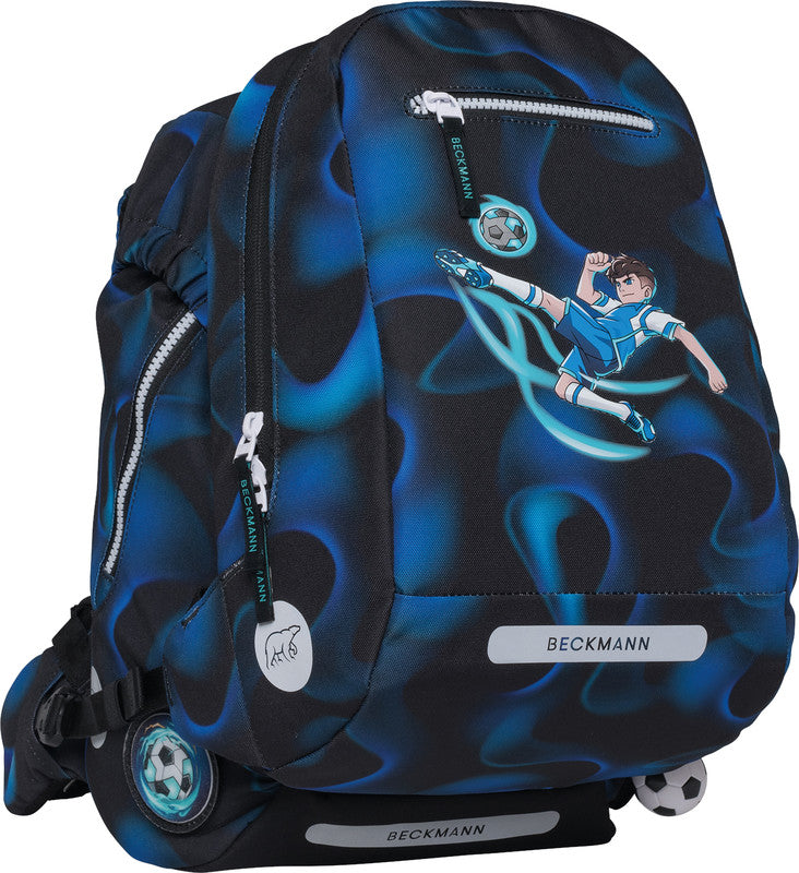 Beckmann Schulrucksack – Magic League – 24,0 × 37,0 × 25,0 cm – aus 100% recyceltem PET