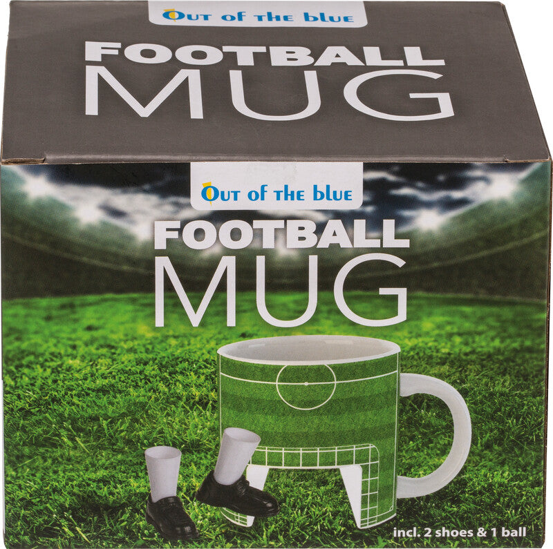 Out oft the blue Out of the Blue Fussball Tasse – 280 ml, 12,0 × 9,0 cm, Dolomit, Mehrfarbig