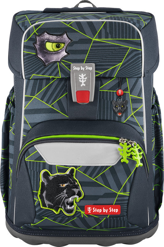 Step by Step Schulrucksack-Set Giant – 5-teilig – Dark Cat Chiko