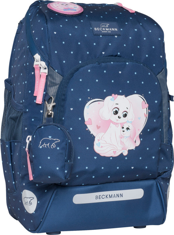 Beckmann Schulrucksack Active Air Flx – Pet Friends Blue – recycelter Bestandteil (GRS)
