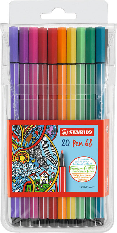 STABILO Filzstifte, Strichbreite 1 mm, 20 Farben