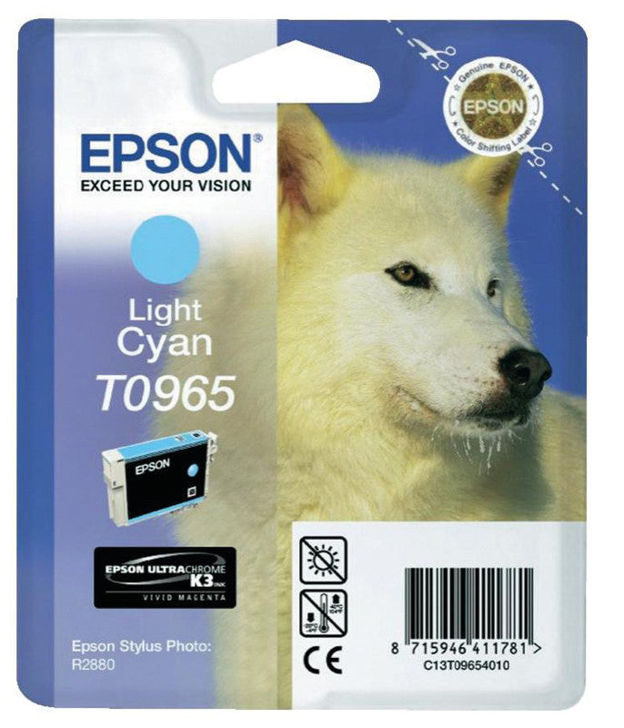 Epson Tintenpatrone T0965, cyan, 865 Seiten – für Inkjetdrucker und Multifunktionsgeräte