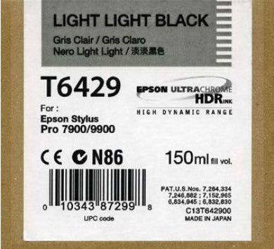 Epson Tintenpatrone T6429, Schwarz, 150 ml