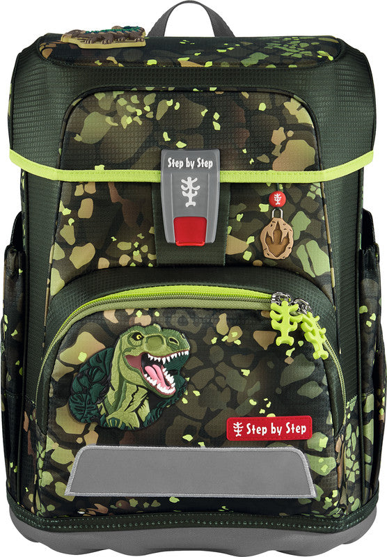 Step by Step Schulrucksack-Set Cloud – 5-teilig – Dino Torex – aus recycelten Materialien
