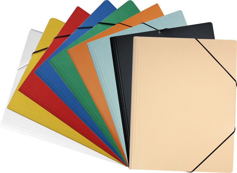 EROLA Sammelmappe für A3, Karton, Blau, mit Gummizug