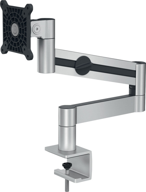 Durable Monitorarm, Tischklemme, bis 27", VESA 75 × 75/100 × 100 mm, 8 kg, silber