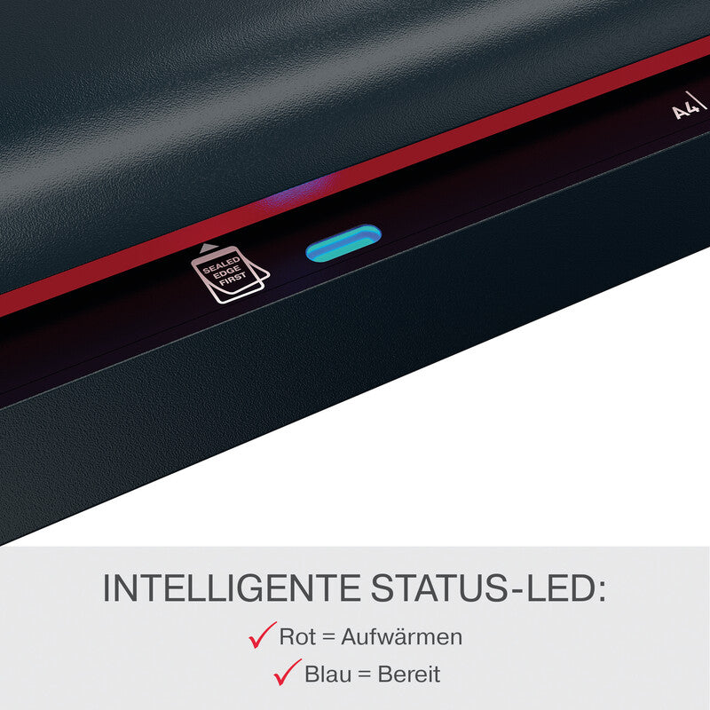GBC Laminiersystem 250 Laminiergerät A4 – 2-Rollen, 75–125 µm, Aufheizzeit 1 Min., 500 mm/min, Silber