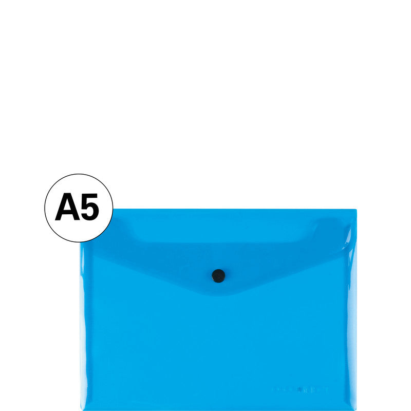 Q-connect Sichtmappe A5 – Blau, Kunststoff, 172 Mikron