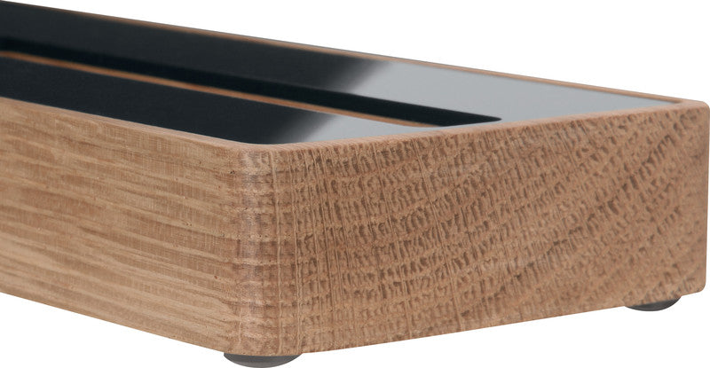 Sigel Visitenkarten-Aufsteller – Holz, Eiche, 206 × 22 mm – für 60 Visitenkarten