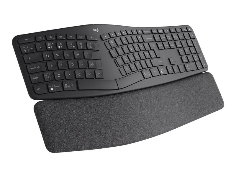 Logitech Ergo K860 – Tastatur, kabellos (Bluetooth/2,4 GHz) – für Windows, macOS
