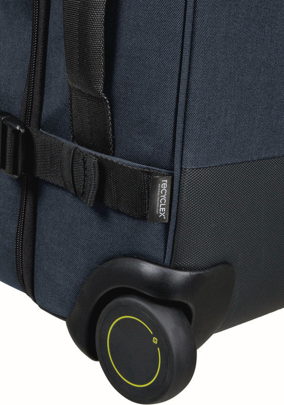 Samsonite Rolling-Duffel Handgepäck – 39 l, Weichschale, 2 Rollen, mit TSA, Eclipse Blue, 36 × 57 × 24 cm