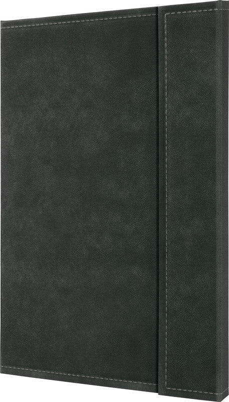 Sigel Notizbuch A4, kariert, Fadenheftung, Hardcover, 194 Seiten, 80 g/m² – dunkelgrau