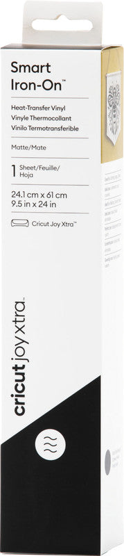 Cricut Aufbügelfolie – Schwarz – 241 × 610 mm – für Joy Xtra Schneideplotter