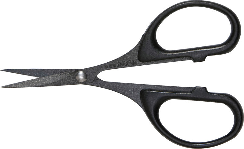 Folia Universalschere – Metall, teflonbeschichtet, für Rechts- und Linkshänder, spitz, Kunststoff, schwarz
