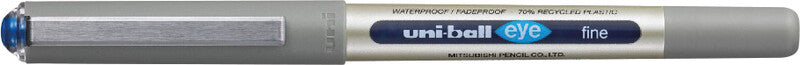 Uni-Ball Eye Fine ECO – Tintenroller, dokumentenecht, mit Kappe, 0,5 mm, blau