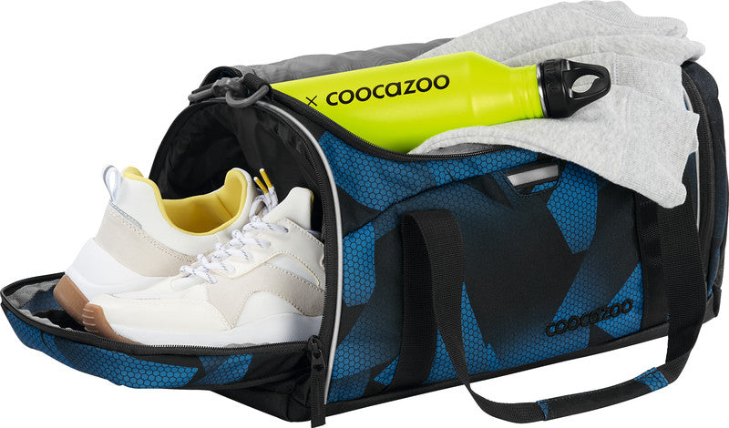 Coocazoo Sporttasche – 20 l, Motiv Electric Ice, mit Schultergurt, wasserabweisend, 40 × 24 × 23 cm