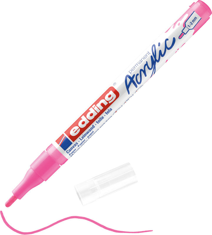 Edding Acrylmarker für Acrylbilder – Neonpink