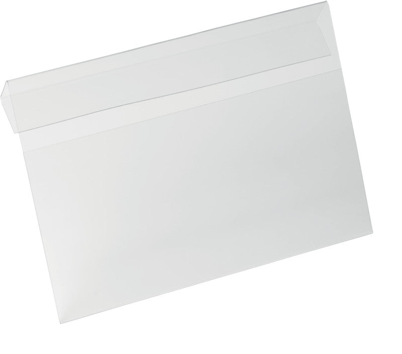 Durable Kennzeichnungstaschen – 210 × 148 mm, transparent, wiederablösbar, 10er-Pack