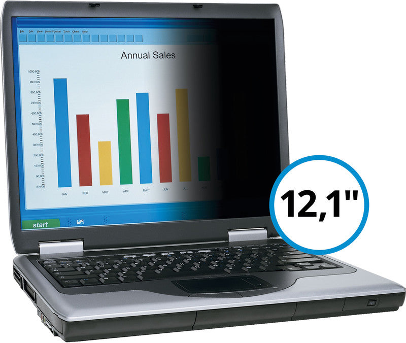 3M Displayschutz für Notebooks bis 12,1" – schwarz