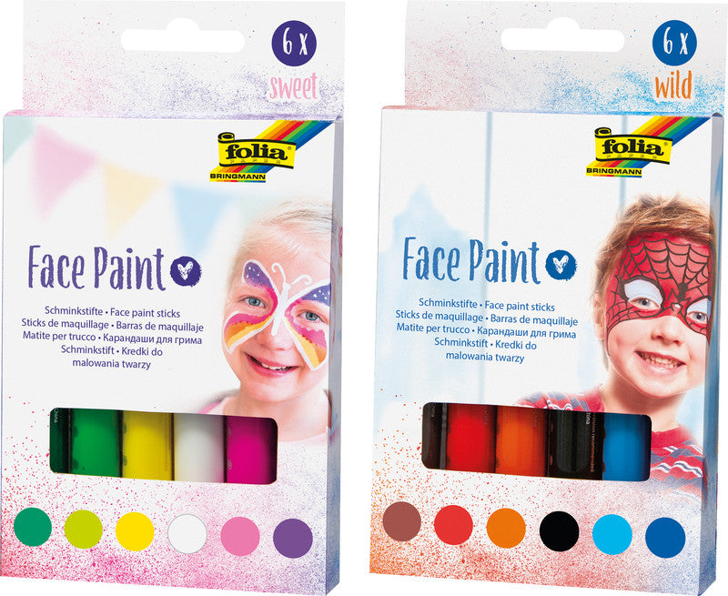 Folia Schminkstifte – Set – 6 Farben