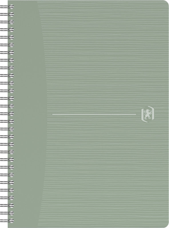 Oxford Collegeblock A5, kariert 5 mm, Spiralbindung, 90 Blatt, 90 g/m² – weiss, für SCRIBZEE App