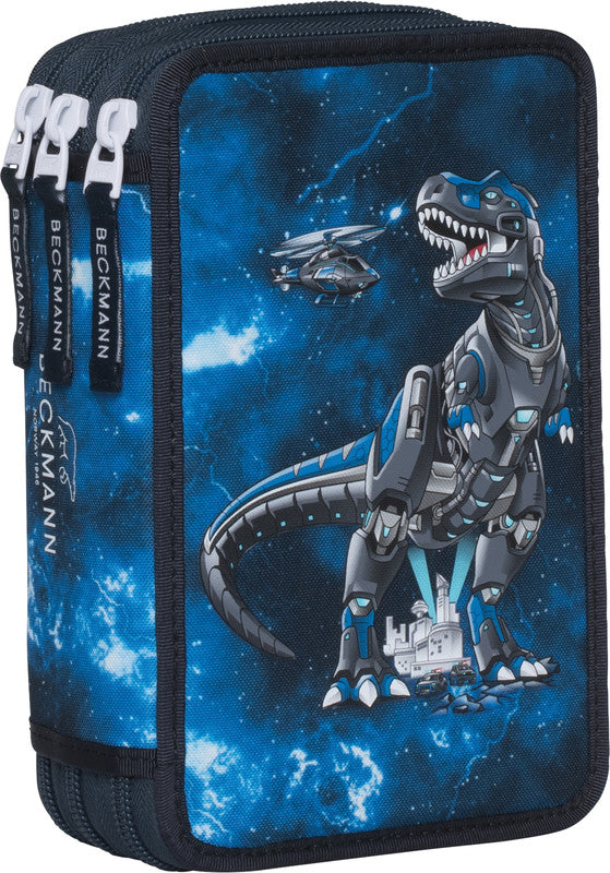 Beckmann Classic Etui Triple, gefüllt – Tech Rex – Kunststoff – 13 × 20,5 × 7 cm