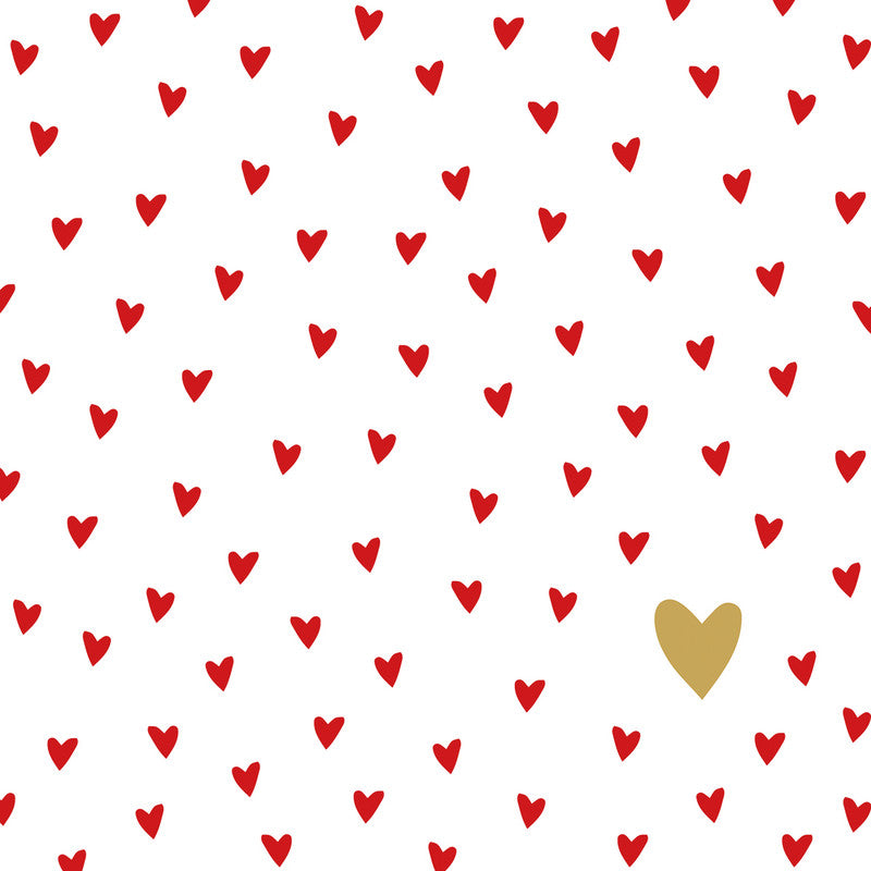 Ppd Servietten Little Hearts – 33 × 33 cm – 3-lagig, Tissue – 20 Stk., FSC