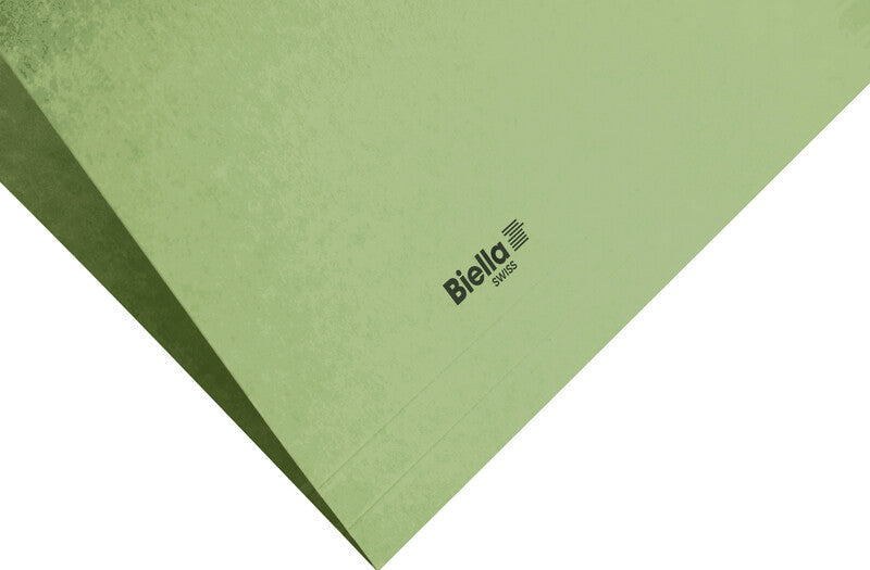 Biella Hängeordner für A4 – Karton, Hellgrün, 320 × 250 mm, mit Vordruck
