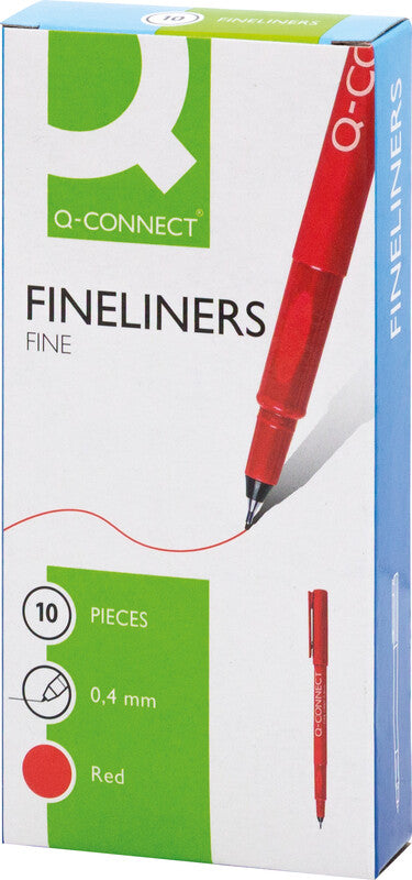 Connect Fineliner – 10er-Set 0,4 mm – rot