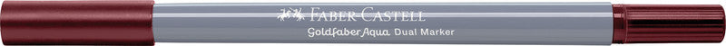 Faber-Castell Brush Pen – Finelinerspitze 0,6 mm, Pinselspitze – Caput Mortuum Violet – wasservermalbar