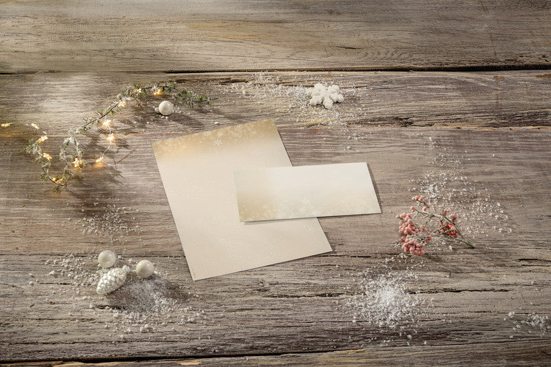 Sigel Motivpapier – A4, 90 g/m², Golden Christmas Night – für Inkjet/Laser/Kopierer – FSC – 25 Blatt