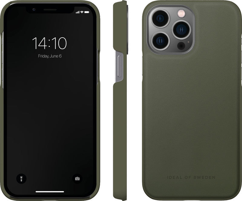 Ideal of Sweden – Backcover – für Apple iPhone 13 Pro Max – Intensives Khaki – Kunstleder