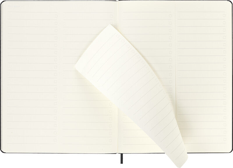 Moleskine Professionelle Agenda – 1 Woche/2 Seiten, gebunden, 19 × 25 cm, Jan–Dez, 2026, Schwarz, FSC