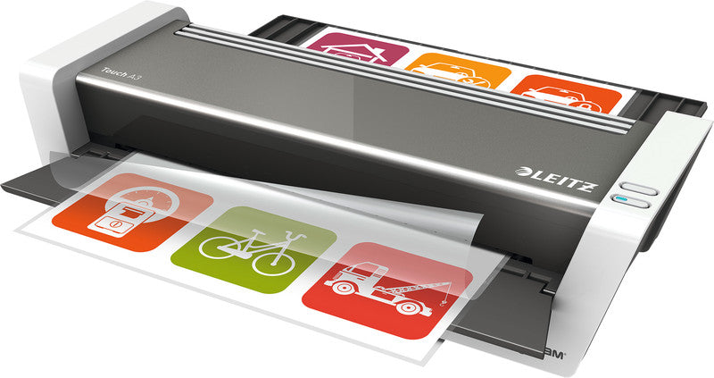 Leitz iLAM Touch 2 Laminiergerät A3 – Heisslaminator, bis 250 µm, 6 Rollen, 1'000 mm/min, anthrazit