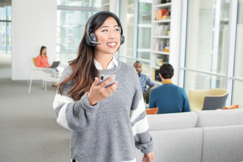 Logitech Zone Teams – Duo Headset – Bluetooth, USB-C – für Microsoft Teams – Graphit – bis 15 h