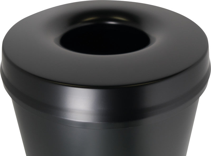 Helit Sicherheitspapierkorb – 15 l – Stahl – Selbstlöschender Kopf, TÜV/GS Zertifiziert – Ø 260 × H 335 mm