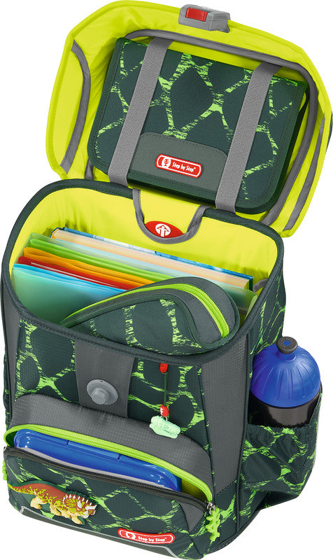 Step by Step Schulrucksack-Set Cloud – 5-teilig – Dino Tres – Recycelte Materialien