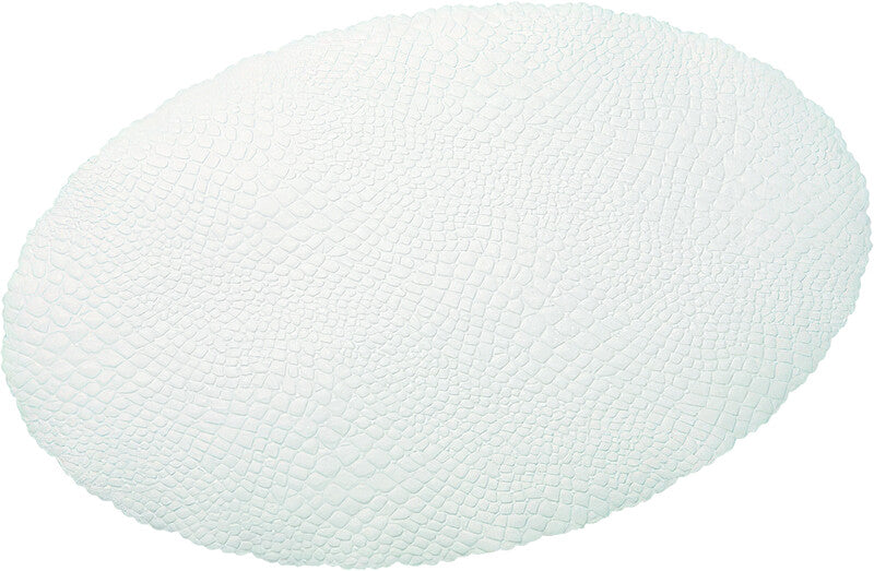 Webstar Tischset, oval, 21 × 32 cm, weiss – 500 Stk.