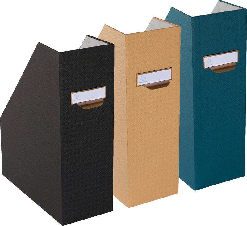 Exacompta Stehsammler A4+ – 100 mm, schwarz, Karton