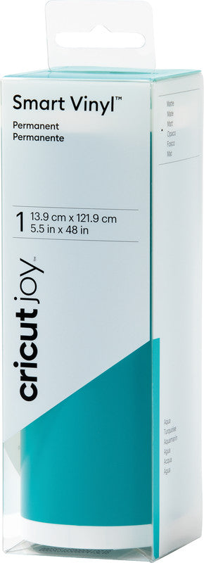 Cricut Matte Vinylfolie – Aqua – 13,9 × 121,9 cm – für JOY Schneideplotter