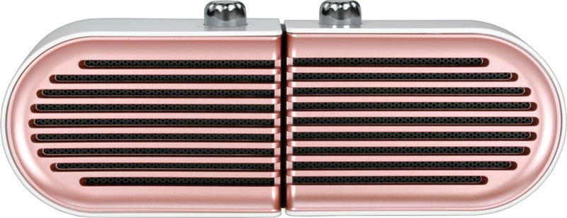 Boke Paar – Bluetooth-Lautsprecher – 4–5 h Akku, 5 W, Bluetooth 5.0, Roségold, Weiss