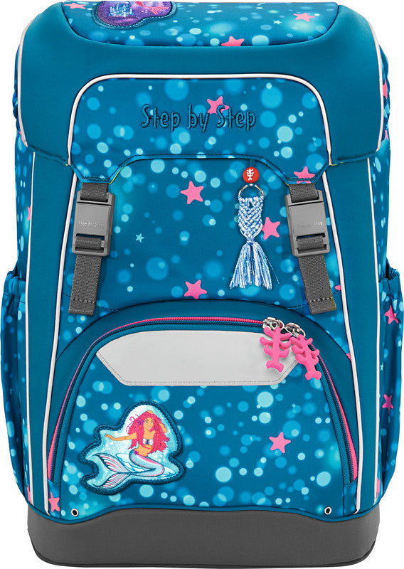 Step by Step Schulrucksack-Set Giant – 5-teilig – Mermaid Lola – 28 × 44 × 21 cm – recycelte Materialien