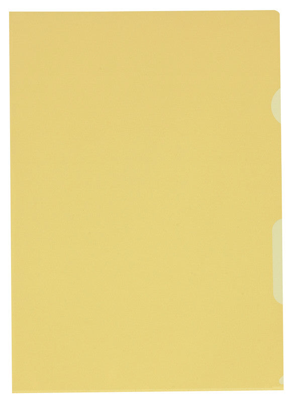 Kolma Sichtmappe A4 – Gelb, Kunststoff, Glänzend, 130 µm, 10er-Pack