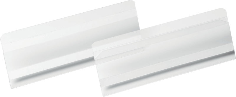 Durable Kennzeichnungstaschen – 210 × 74 mm, transparent, selbstklebend, für 1/2 A5 quer