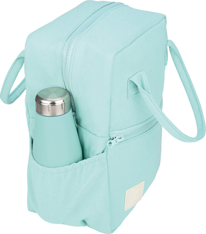 Estia Lunchbag – isoliert, Reissverschluss – 0,7 l – Bermuda Green, türkis – Baumwolle