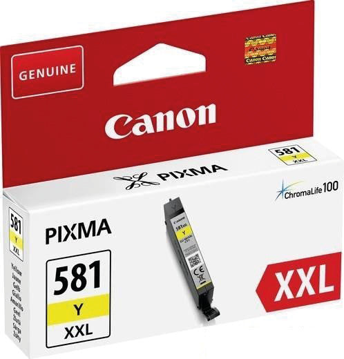 Canon Tintenpatrone CLI-581, Gelb, 830 Seiten