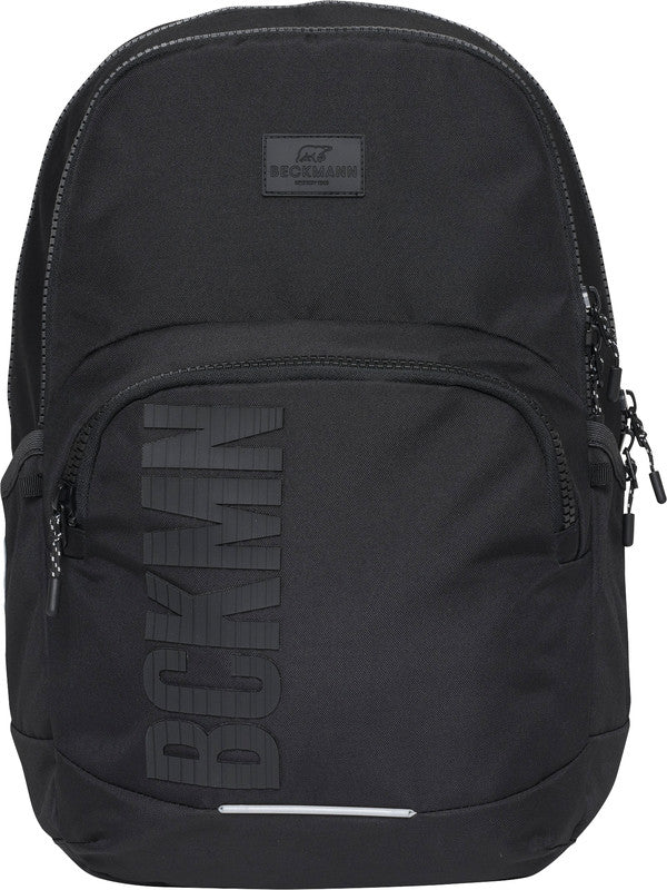 Beckmann Junior Sport Rucksack – Black Bold – 31 × 45 × 22 cm – Recycelte Materialien