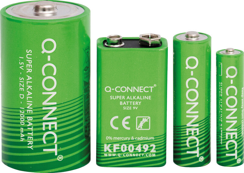 Q-CONNECT Baby Akku 1,5 V 5700 mAh 8,55 Wh Alkaline – für Geräte